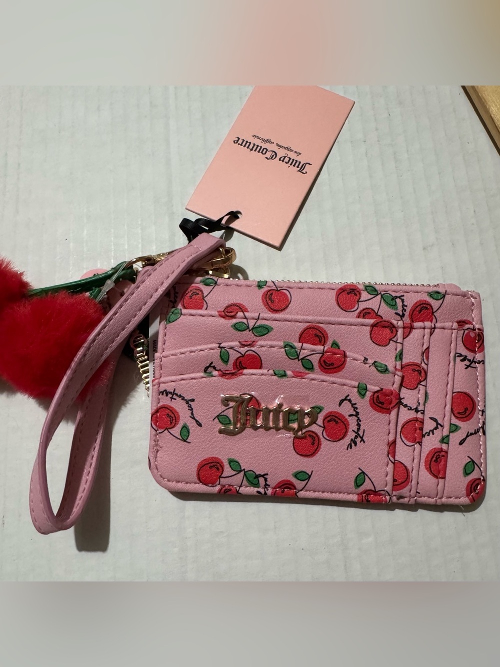 JUICY COUTURE CHERRY GIRL MINI CC WALLET BNWT